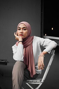 woman, model, portrait, chair, fashion, hijab, muslim, sitting, pose, malaysian, hijab, hijab, hijab, hijab, hijab, muslim, muslim, malaysian